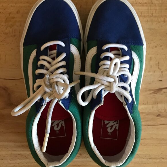 VANS OLD SKOOL SHOE YACHT CLUB SUEDE COLORBLOCK WOMENS 6 MENS 4.5 - Picture 5 of 15